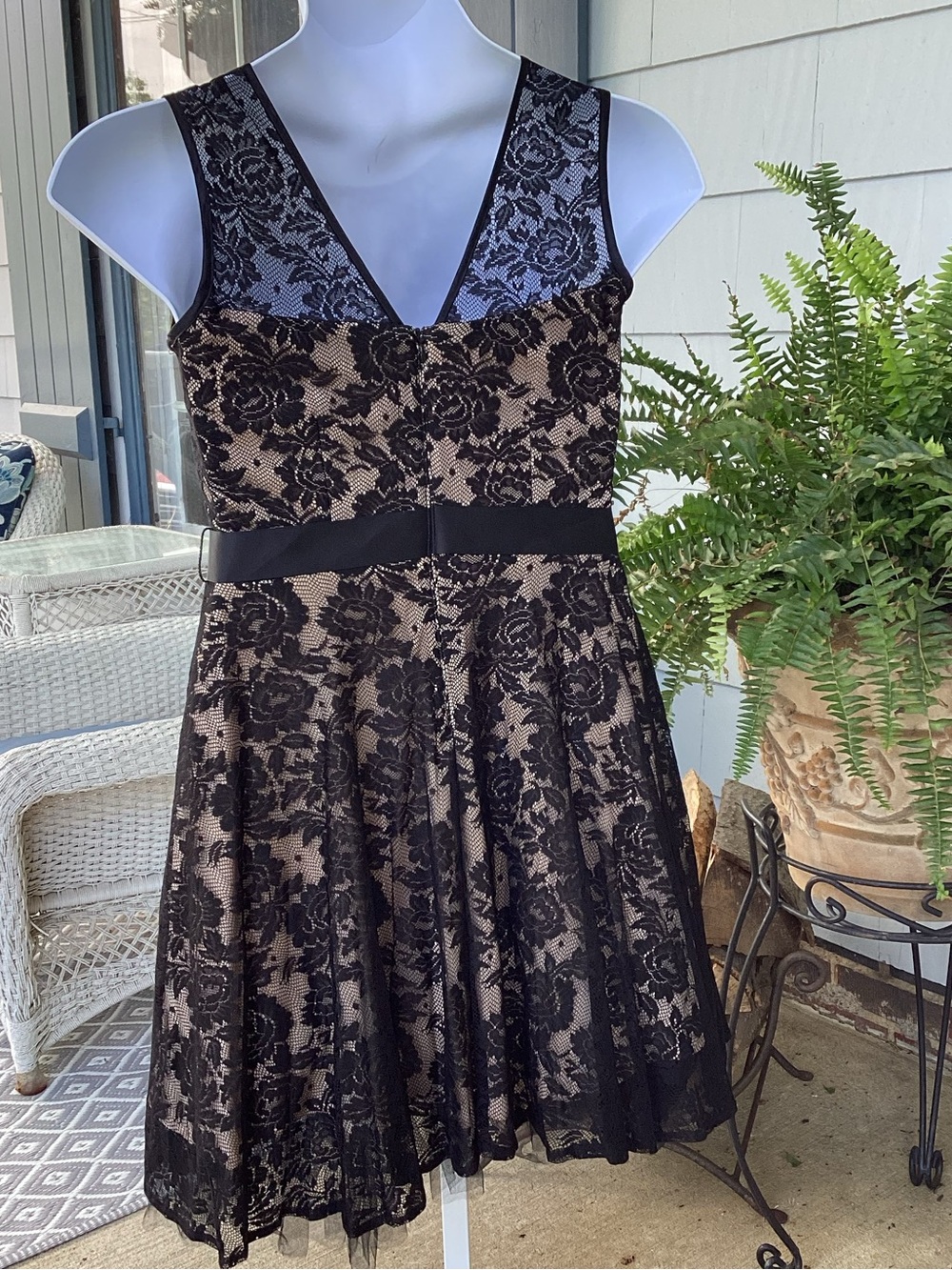 Dj Jaz Chic Black Lace Cocktail Dress - Picture 3 of 16